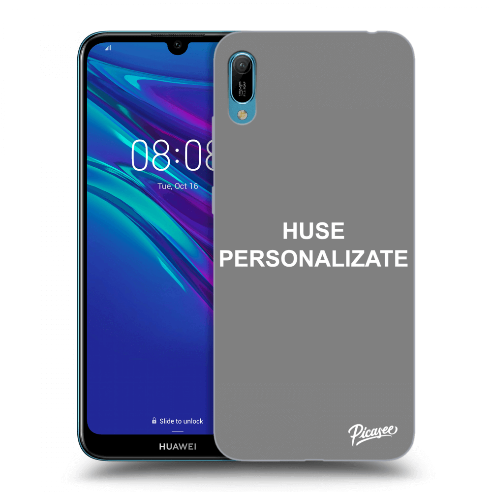 Picasee husă neagră din silicon pentru Huawei Y6 2019 - Huse personalizate