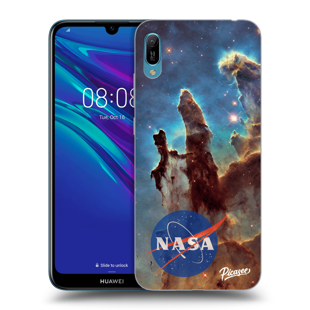 Picasee husă neagră din silicon pentru Huawei Y6 2019 - Eagle Nebula
