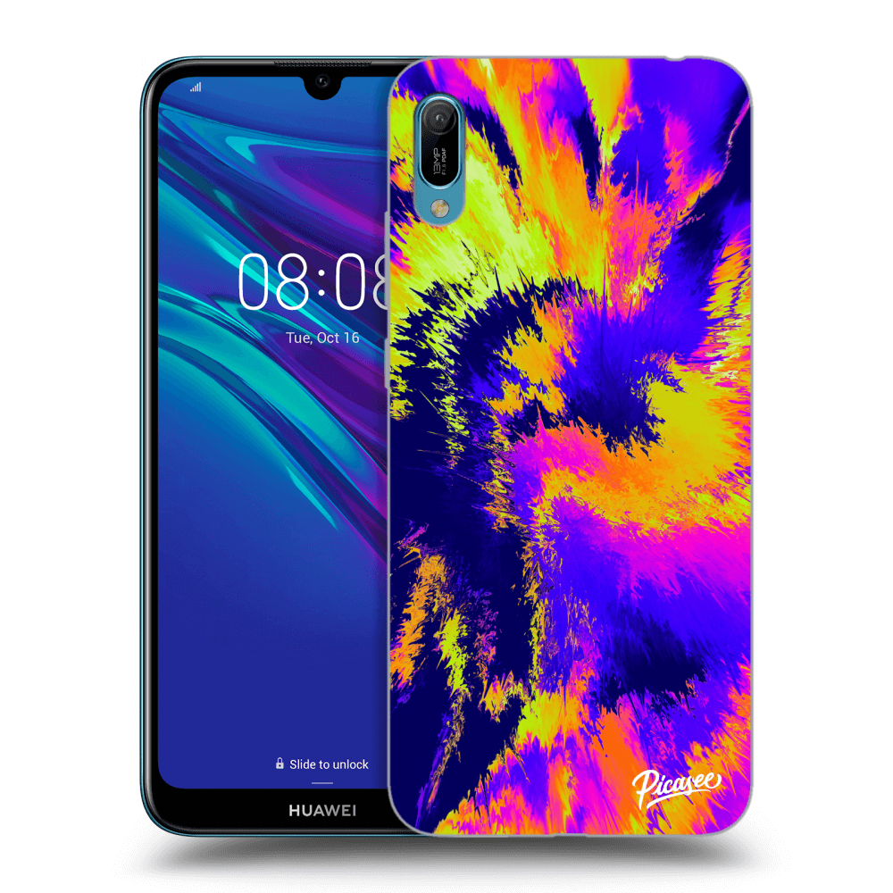 Picasee husă transparentă din silicon pentru Huawei Y6 2019 - Burn