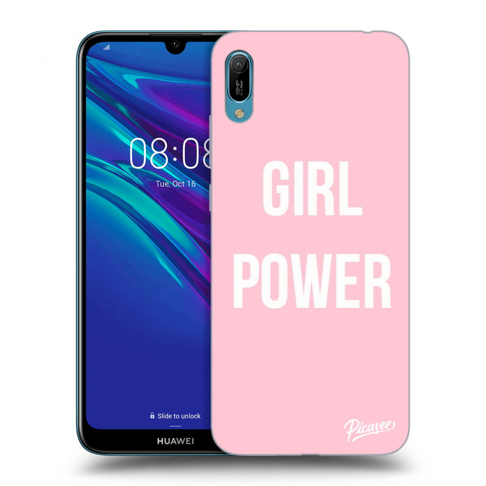 Picasee husă neagră din silicon pentru Huawei Y6 2019 - Girl power