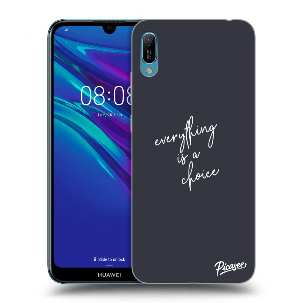 Picasee husă neagră din silicon pentru Huawei Y6 2019 - Everything is a choice