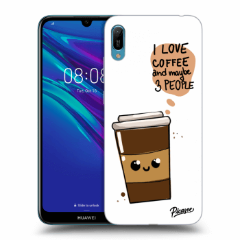 Picasee husă neagră din silicon pentru Huawei Y6 2019 - Cute coffee