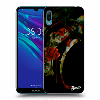 Picasee husă transparentă din silicon pentru Huawei Y6 2019 - Roses black