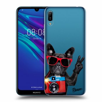 Picasee husă transparentă din silicon pentru Huawei Y6 2019 - French Bulldog