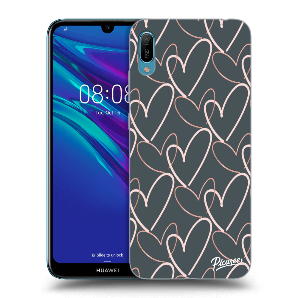 Picasee husă transparentă din silicon pentru Huawei Y6 2019 - Lots of love