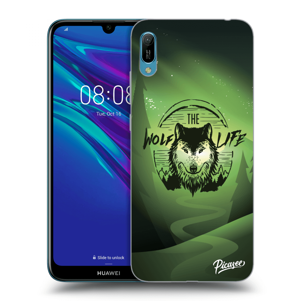 Picasee husă transparentă din silicon pentru Huawei Y6 2019 - Wolf life