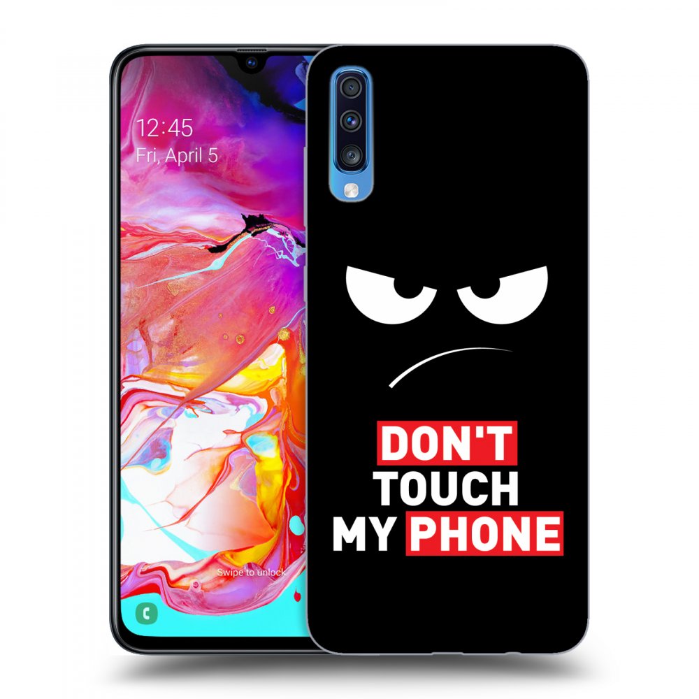 Picasee ULTIMATE CASE pentru Samsung Galaxy A70 A705F - Angry Eyes - Transparent