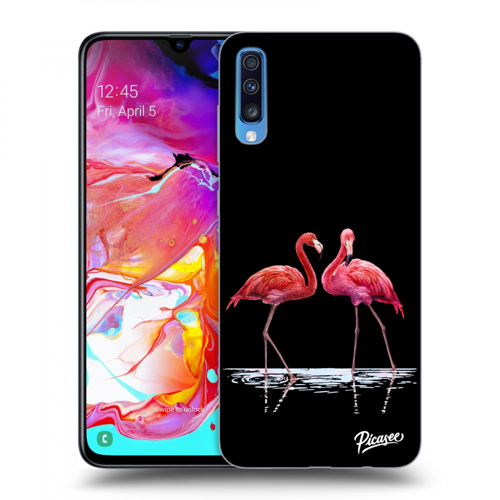 Picasee ULTIMATE CASE pentru Samsung Galaxy A70 A705F - Flamingos couple