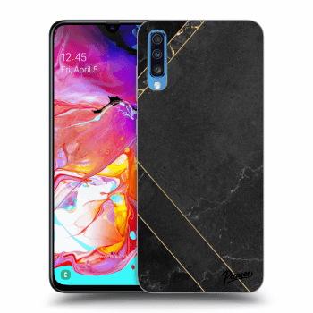 Husă pentru Samsung Galaxy A70 A705F - Black tile