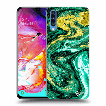 Husă pentru Samsung Galaxy A70 A705F - Green Gold