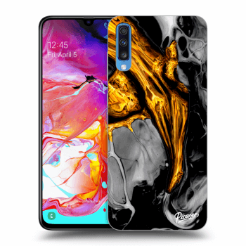 Husă pentru Samsung Galaxy A70 A705F - Black Gold