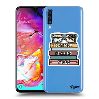 Picasee husă transparentă din silicon pentru Samsung Galaxy A70 A705F - Summer reading vibes