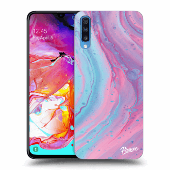 Husă pentru Samsung Galaxy A70 A705F - Pink liquid