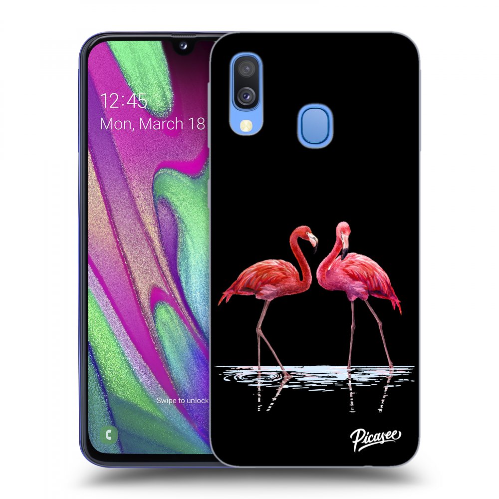 Picasee ULTIMATE CASE pentru Samsung Galaxy A40 A405F - Flamingos couple