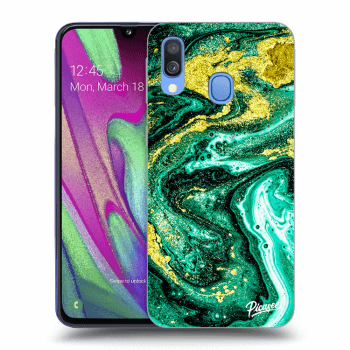 Husă pentru Samsung Galaxy A40 A405F - Green Gold