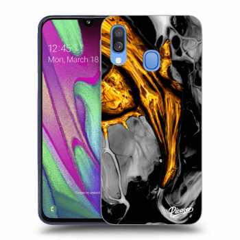 Husă pentru Samsung Galaxy A40 A405F - Black Gold