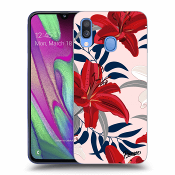 Picasee ULTIMATE CASE pentru Samsung Galaxy A40 A405F - Red Lily