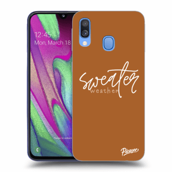 Husă pentru Samsung Galaxy A40 A405F - Sweater weather