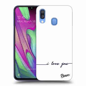 Husă pentru Samsung Galaxy A40 A405F - I love you