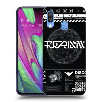 Picasee husă transparentă din silicon pentru Samsung Galaxy A40 A405F - BLACK DISCO