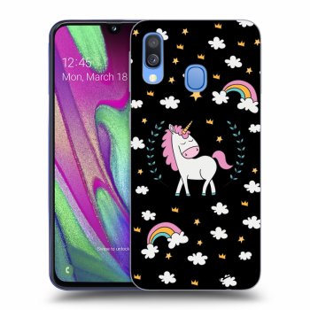 Husă pentru Samsung Galaxy A40 A405F - Unicorn star heaven