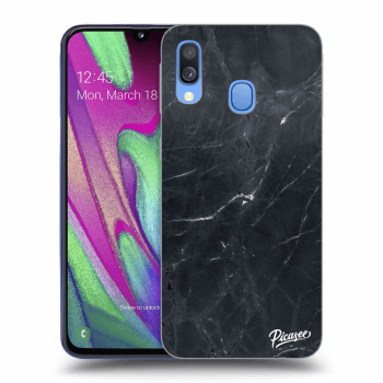 Husă pentru Samsung Galaxy A40 A405F - Black marble