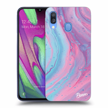 Husă pentru Samsung Galaxy A40 A405F - Pink liquid