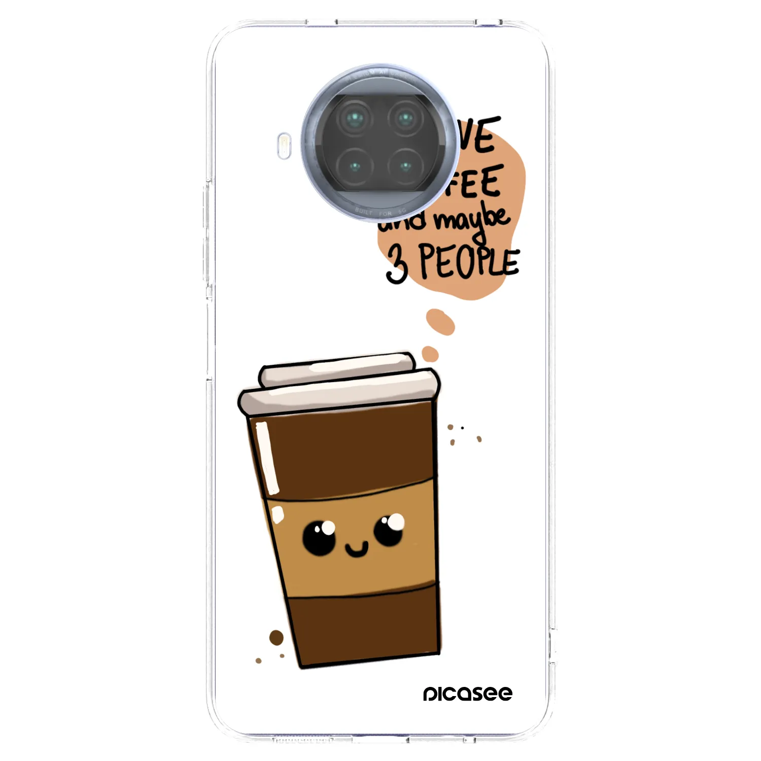 Picasee husă transparentă din silicon pentru Xiaomi Mi 10T Lite - Cute coffee