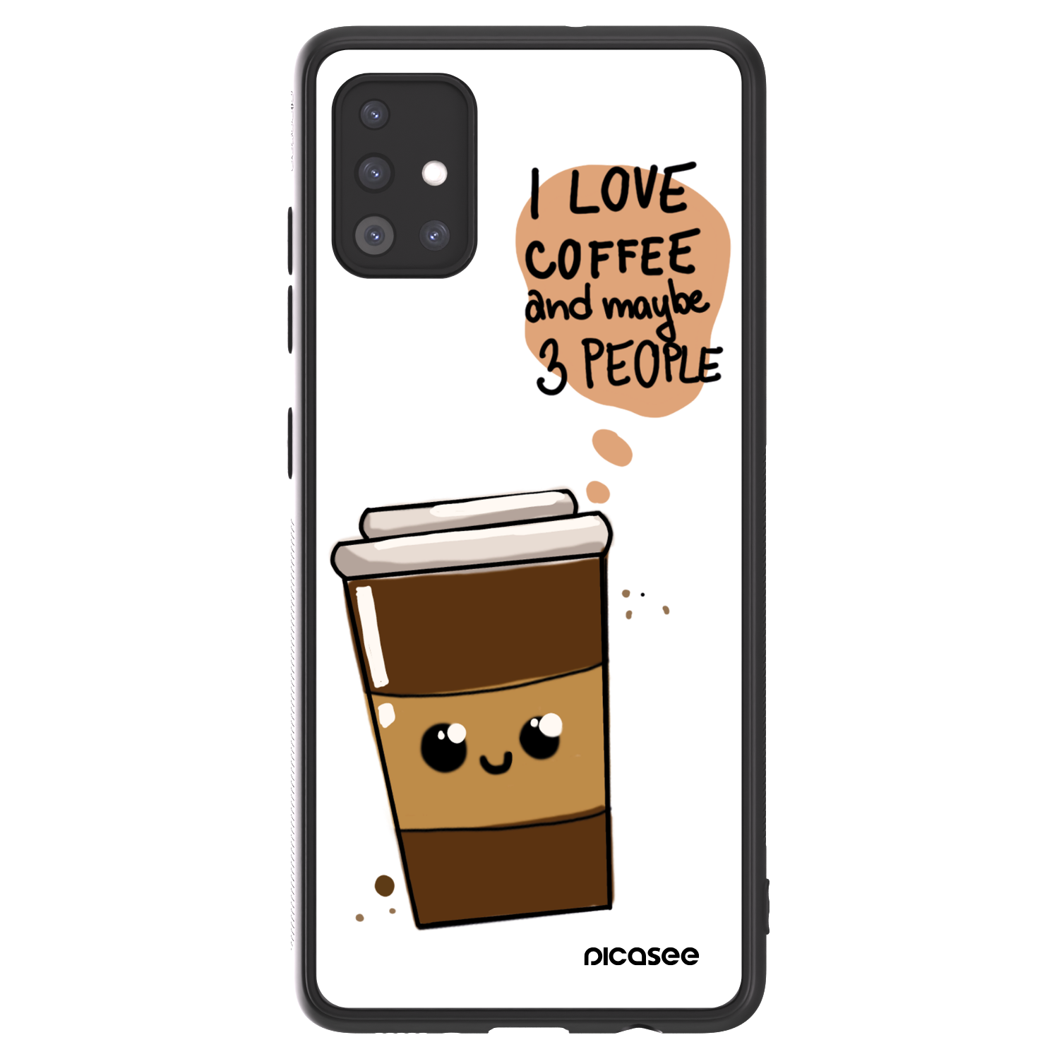 Picasee ULTIMATE CASE pentru Samsung Galaxy A51 A515F - Cute coffee