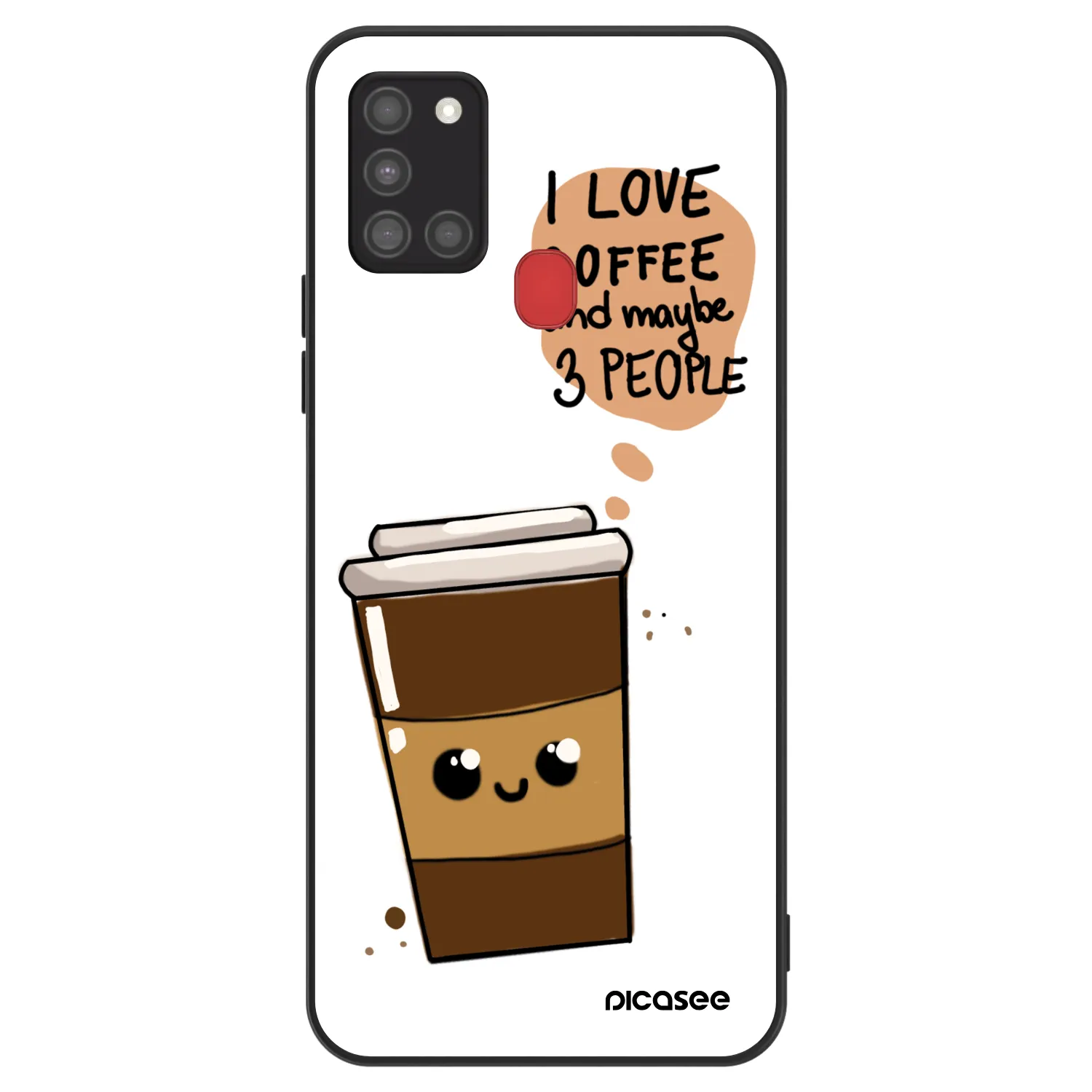 Picasee ULTIMATE CASE pentru Samsung Galaxy A21s - Cute coffee