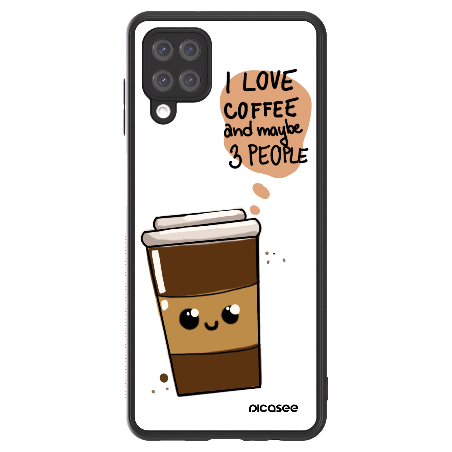 Picasee ULTIMATE CASE pentru Samsung Galaxy A12 A125F - Cute coffee