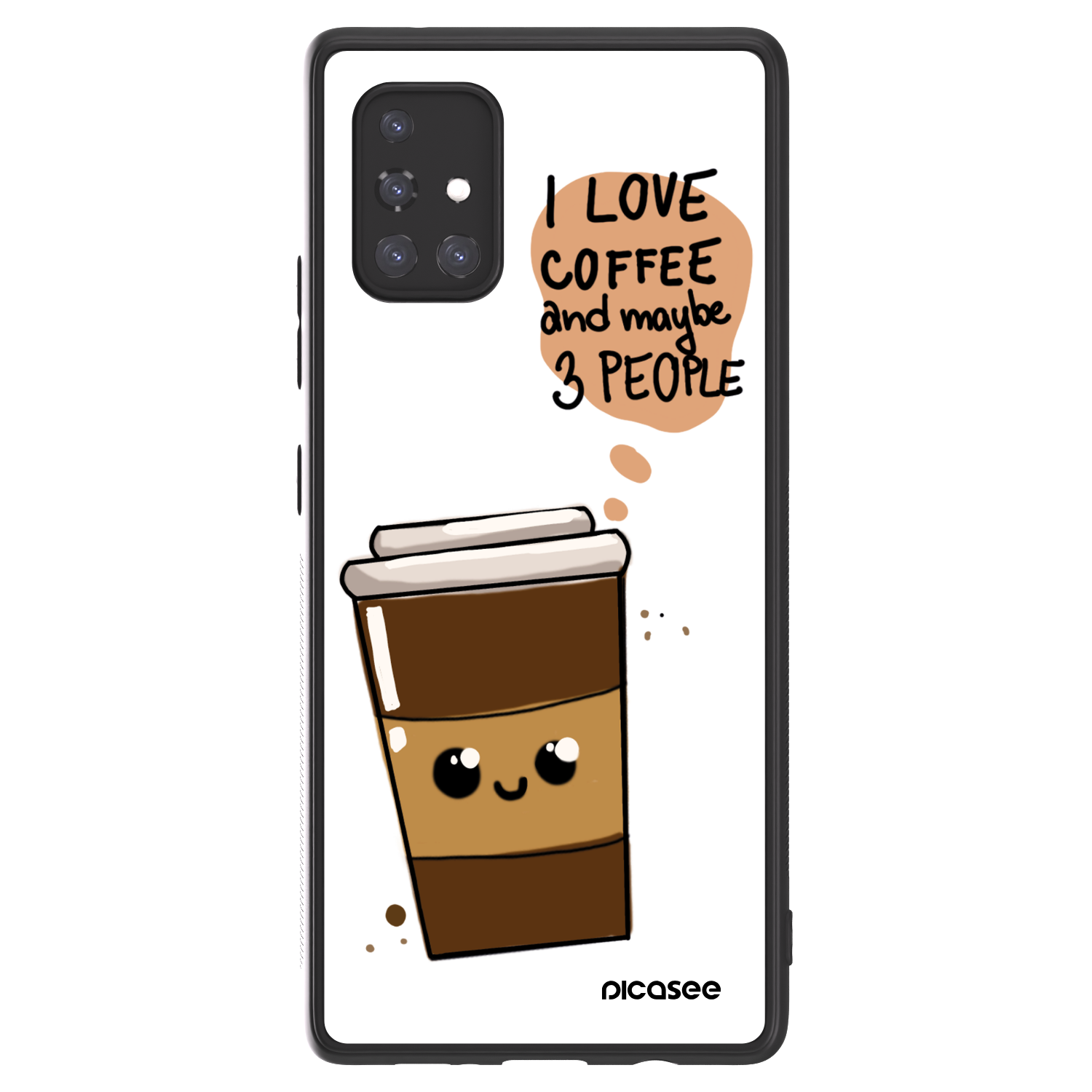Picasee ULTIMATE CASE pentru Samsung Galaxy A71 A715F - Cute coffee