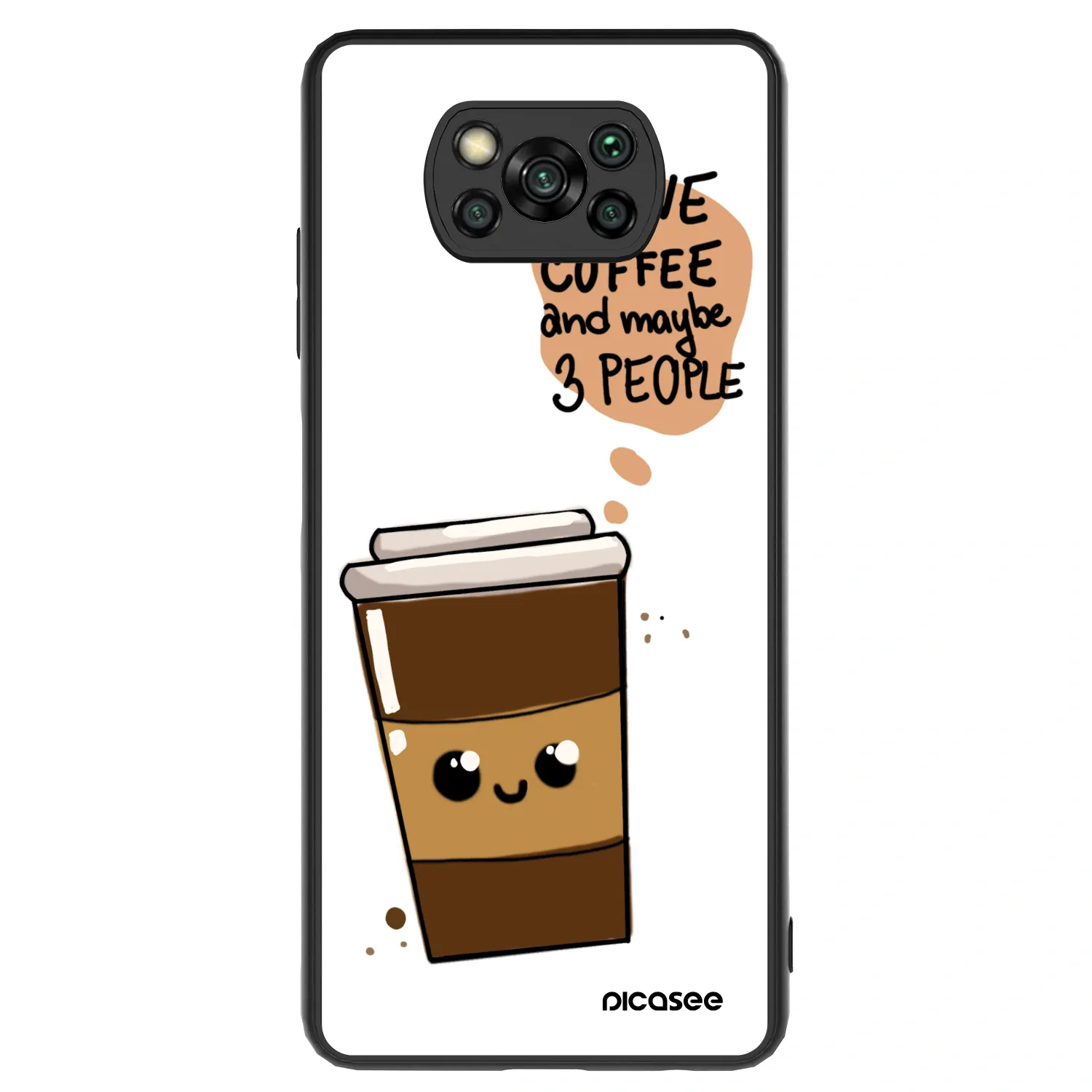 Picasee ULTIMATE CASE pentru Xiaomi Poco X3 - Cute coffee