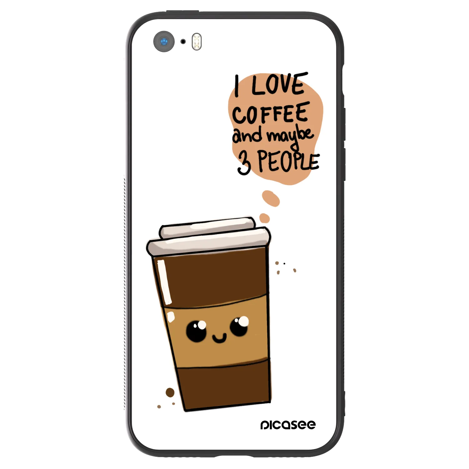 Picasee ULTIMATE CASE pentru Apple iPhone 5/5S/SE - Cute coffee