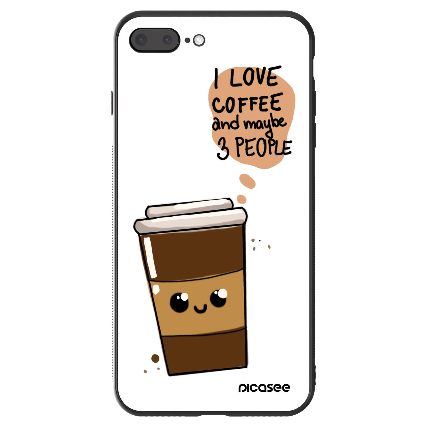 Picasee ULTIMATE CASE pentru Apple iPhone 8 Plus - Cute coffee