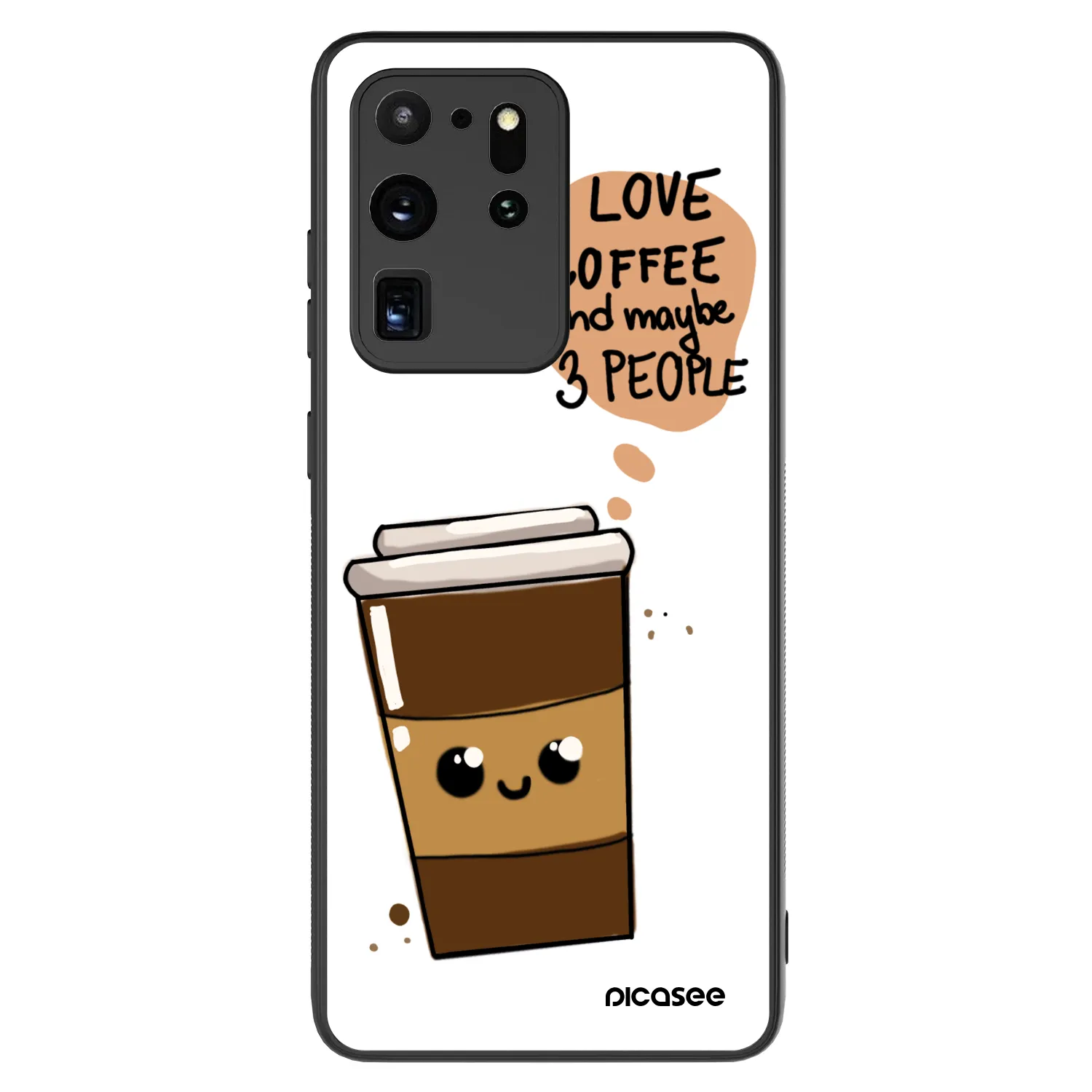 Picasee ULTIMATE CASE pentru Samsung Galaxy S20 Ultra 5G G988F - Cute coffee