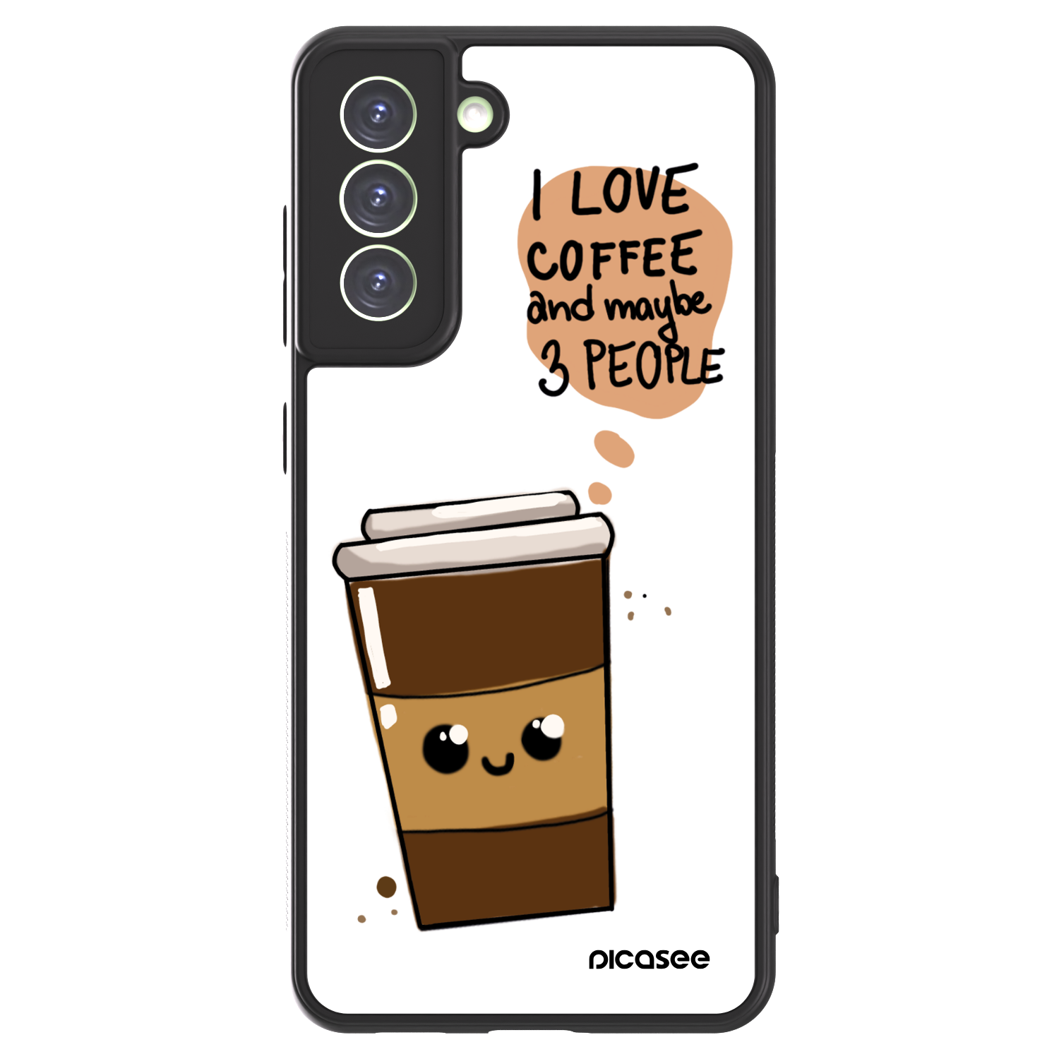 Picasee ULTIMATE CASE pentru Samsung Galaxy S21 FE 5G - Cute coffee