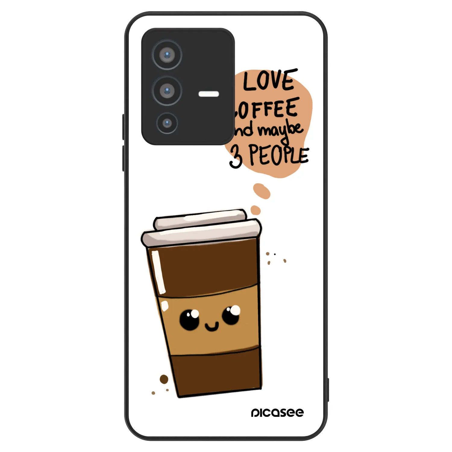 Picasee ULTIMATE CASE pentru Vivo V23 5G - Cute coffee