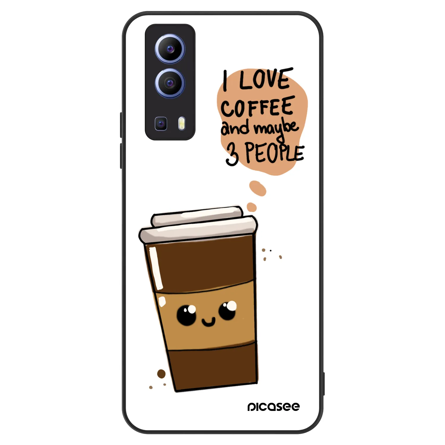 Picasee ULTIMATE CASE pentru Vivo Y52 5G - Cute coffee