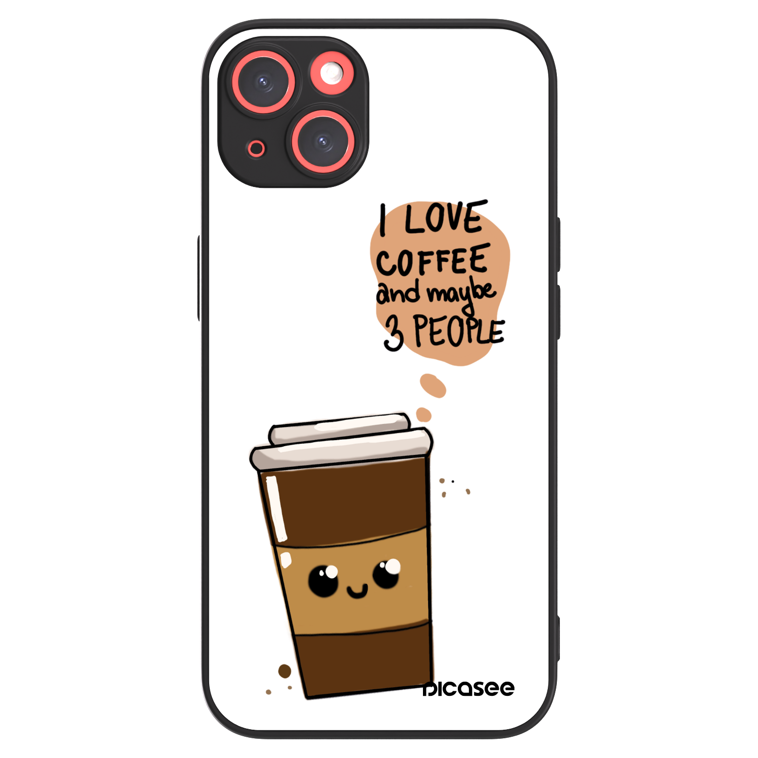 Picasee ULTIMATE CASE MagSafe pentru Apple iPhone 13 - Cute coffee