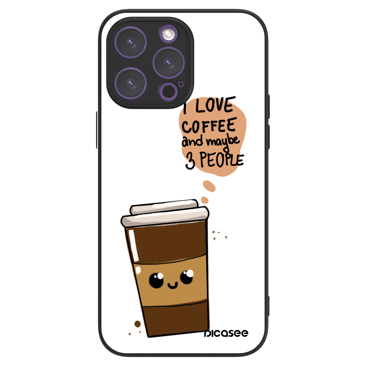 Picasee ULTIMATE CASE MagSafe pentru Apple iPhone 14 Pro Max - Cute coffee
