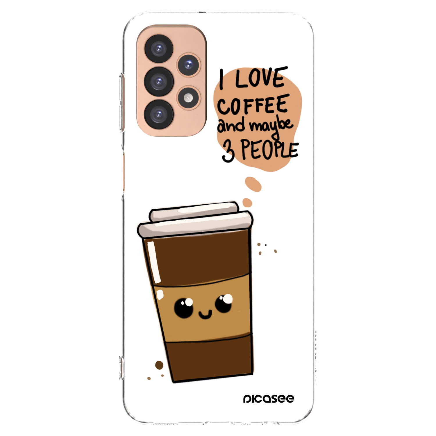 Picasee husă transparentă din silicon pentru Samsung Galaxy A23 A236B 5G - Cute coffee