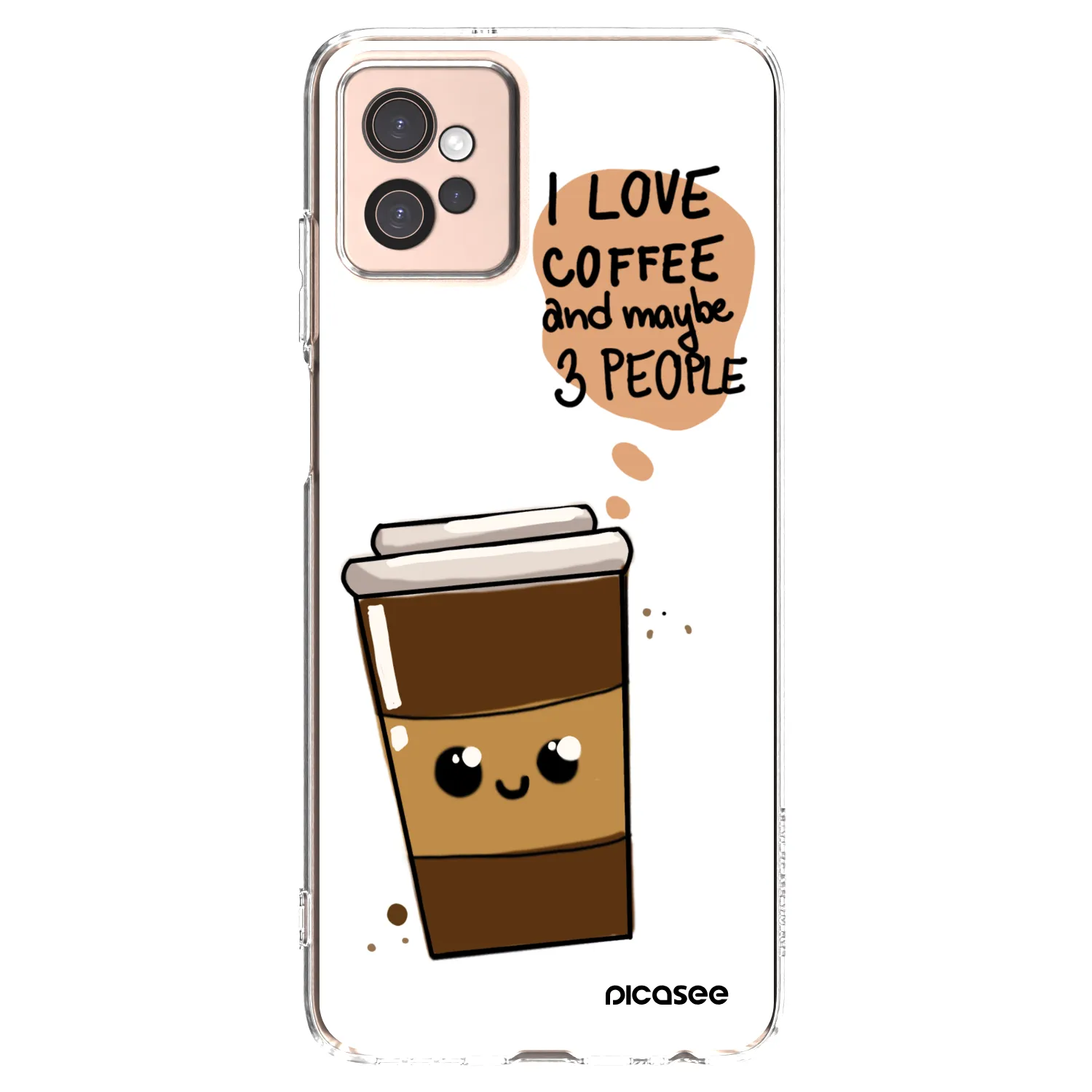 Picasee husă transparentă din silicon pentru Motorola Moto G32 - Cute coffee