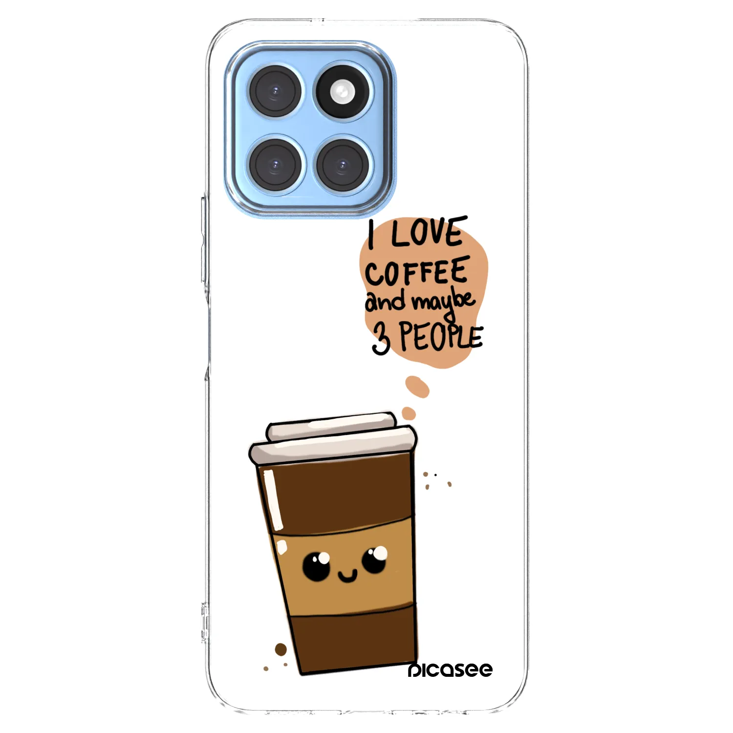 Picasee husă transparentă din silicon pentru Honor X6 - Cute coffee