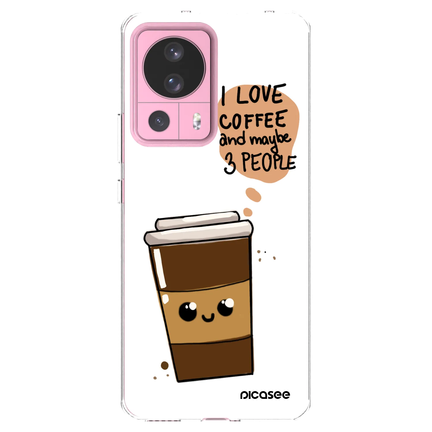 Picasee husă transparentă din silicon pentru Xiaomi 13 Lite - Cute coffee