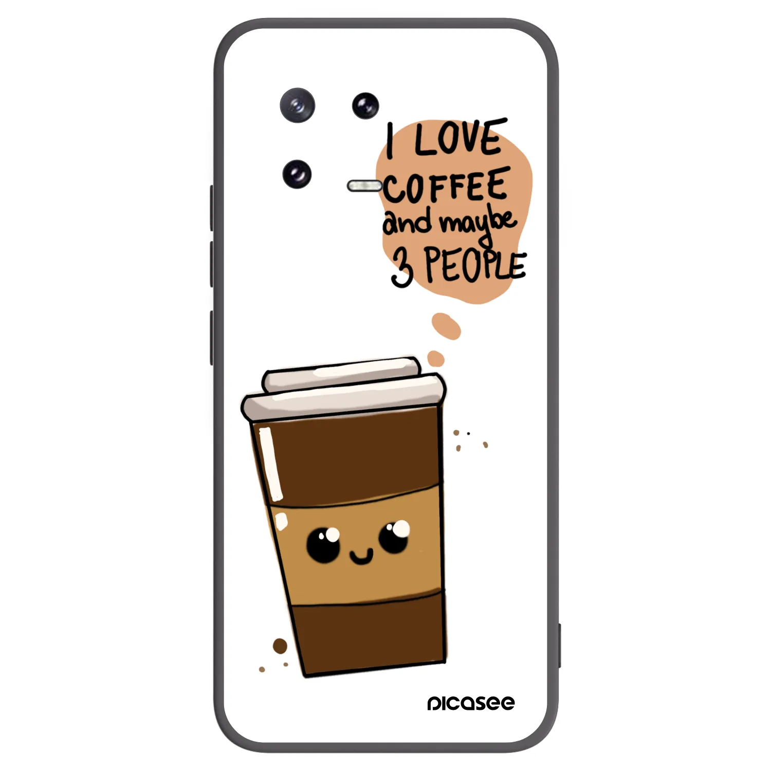 Picasee husă neagră din silicon pentru Xiaomi 13 Pro - Cute coffee
