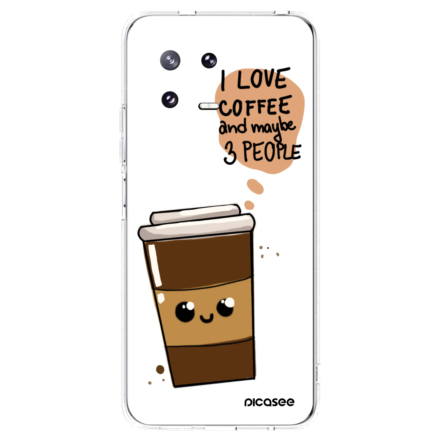 Picasee husă transparentă din silicon pentru Xiaomi 13 Pro - Cute coffee