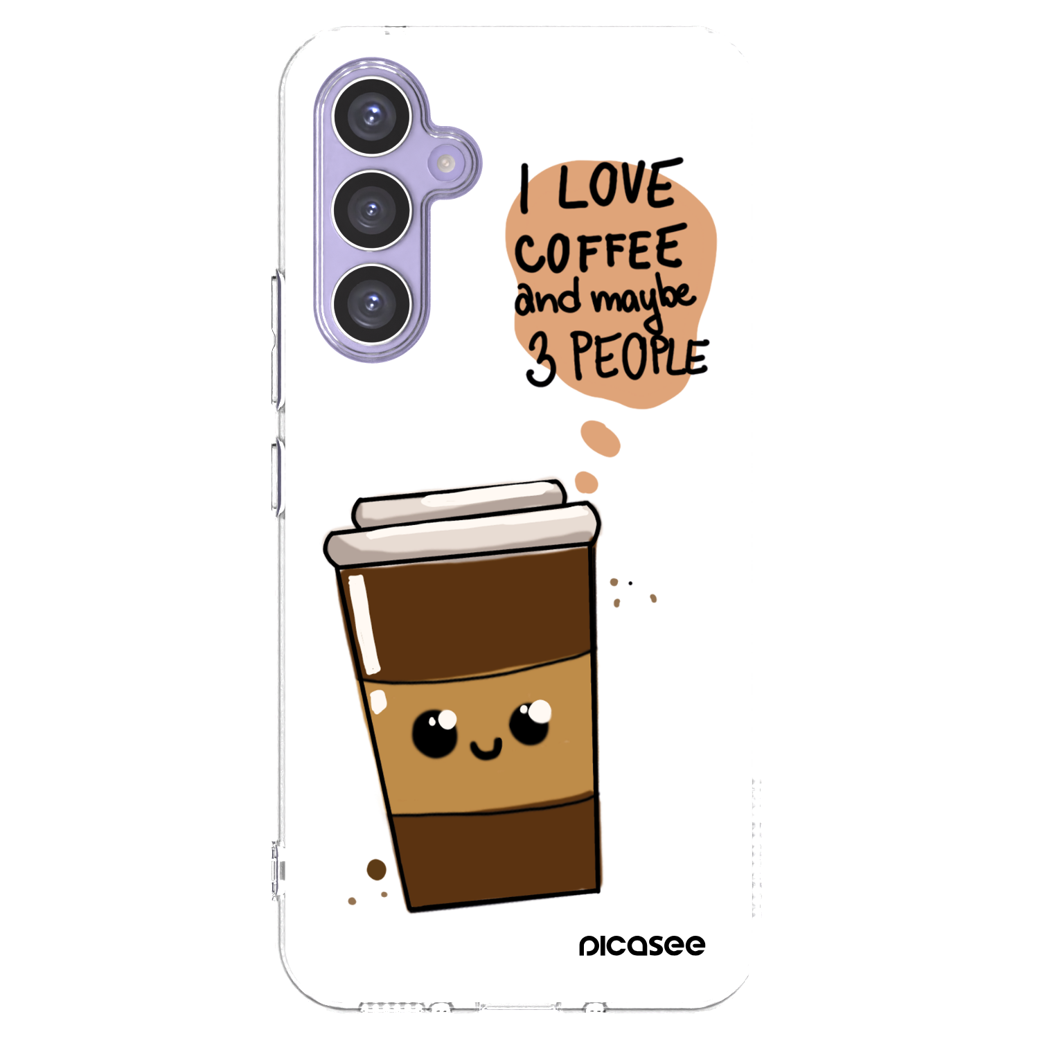 Picasee husă transparentă din silicon pentru Samsung Galaxy A54 5G A546B - Cute coffee