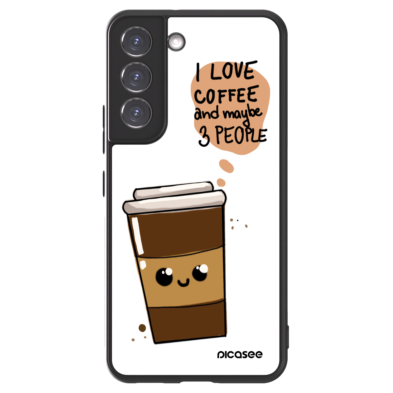 Picasee ULTIMATE CASE PowerShare pentru Samsung Galaxy S22 5G - Cute coffee