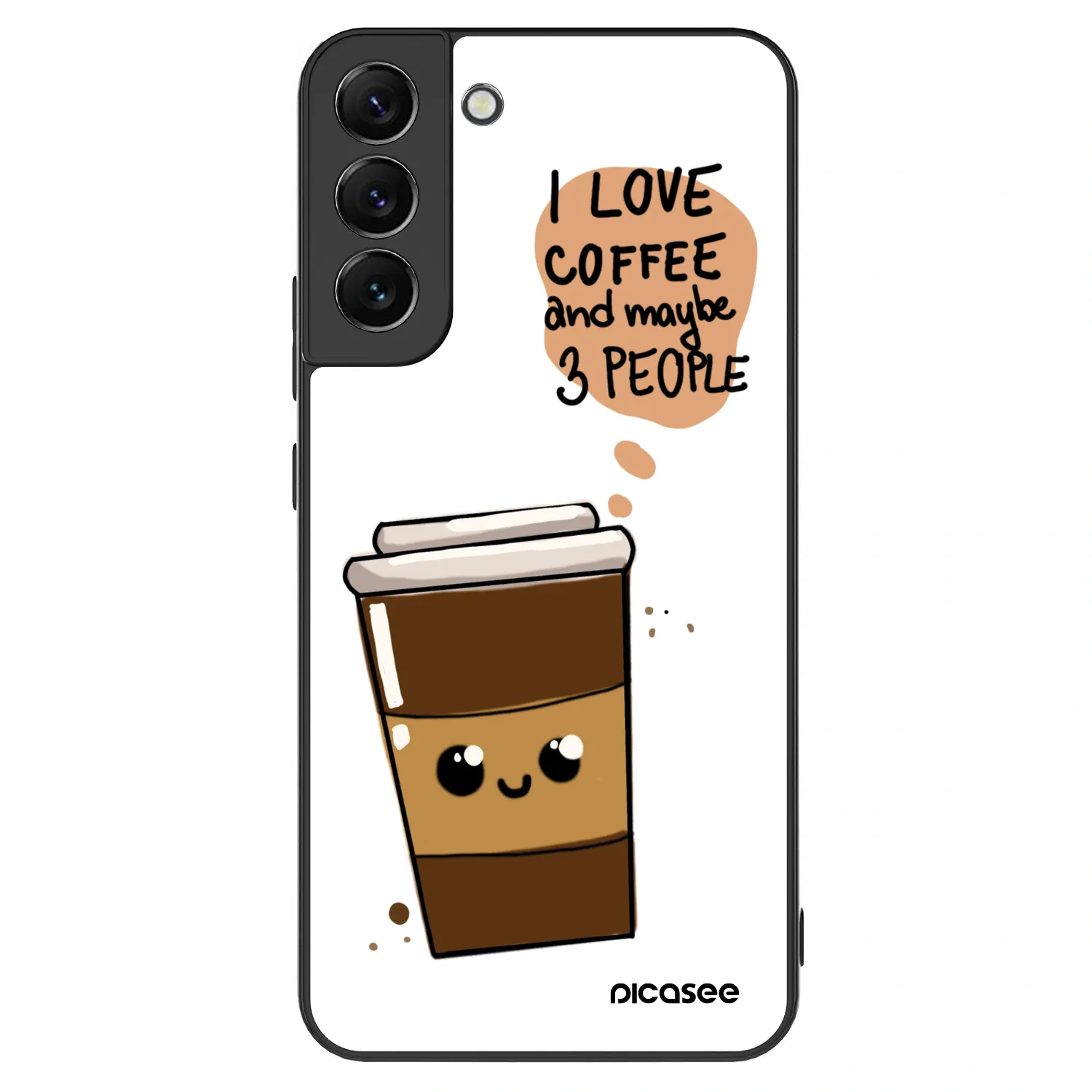 Picasee ULTIMATE CASE PowerShare pentru Samsung Galaxy S22+ 5G - Cute coffee